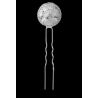 HORQUILLA DE PELO BOLA PLATA