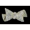 COLETERO LAZO ZIRCONITAS BLANCO 6 cm.