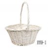 CESTA DE MIMBRE BLANCO 32 CM