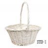 CESTA DE MIMBRE BLANCO 27 CM