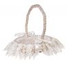 CESTA ENCAJE BLANCO Y BRILLANTES