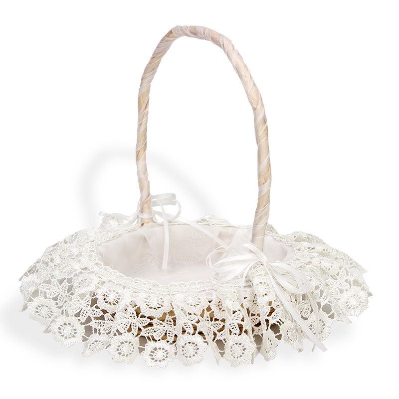 CESTA ENCAJE BLANCO