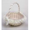 CESTA MIMBRE PQE. CON BRILLANTITOS DEC. BEIG