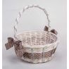 CESTA MIMBRE MED. CON TIRAS DE BRILLANTITOS