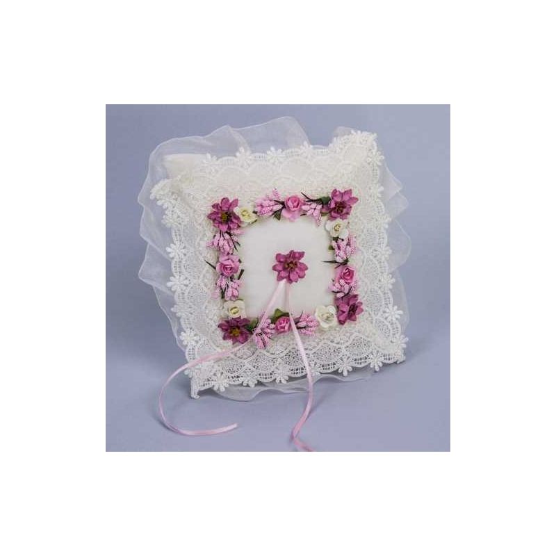 COJIN ROSA Y FUCSIA