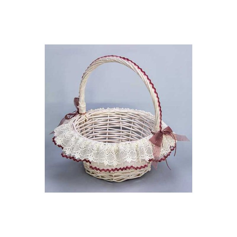 CESTA PETALOS ROSA