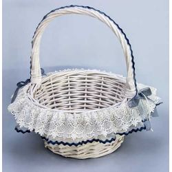 CESTA PETALOS AZUL