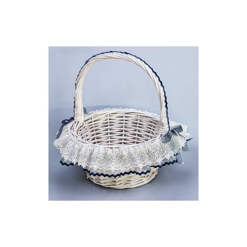 CESTA PETALOS AZUL
