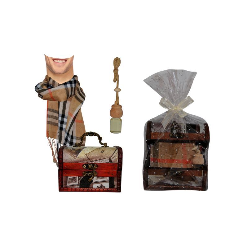 baul grnd. + pañ. hombre (8211) + b.ambient. (8224) + bolsa celf. y lazo (8906-8583)