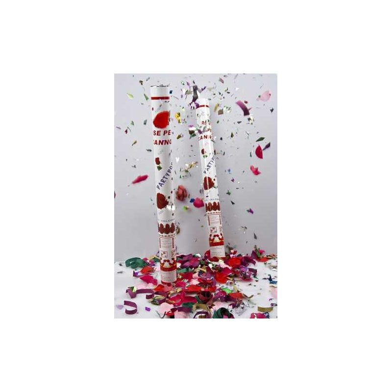 Cañon de petalos y serpentina 60 cm