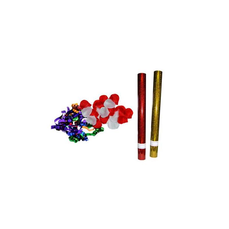 CAÑON SERPENTINA CON PETALOS DE ROSAS 60 CM.48 UND.