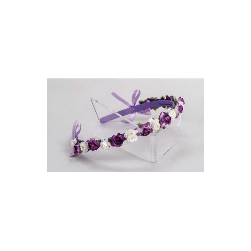 FELPA ANCHA MORADA C/ FLORES MORA-BLANCA