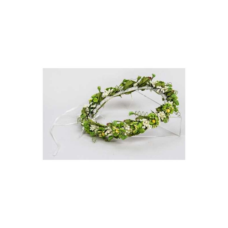CORONITA VERDE Y AMARILLA