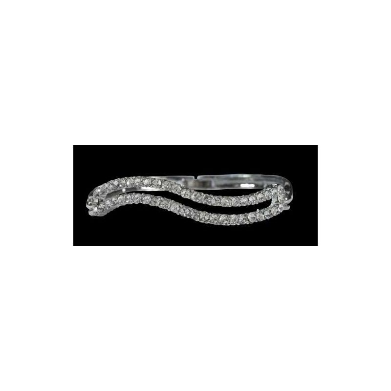 PULSERAS NOVIAS PLATA Y ZIRCONITAS (precio unidad)