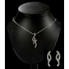 CONJUNTO GARGANTILLA Y PENDIENTES ZIRCONITAS