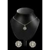 CONJUNTO GARGANTILLA Y PENDIENTES ZIRCONITAS