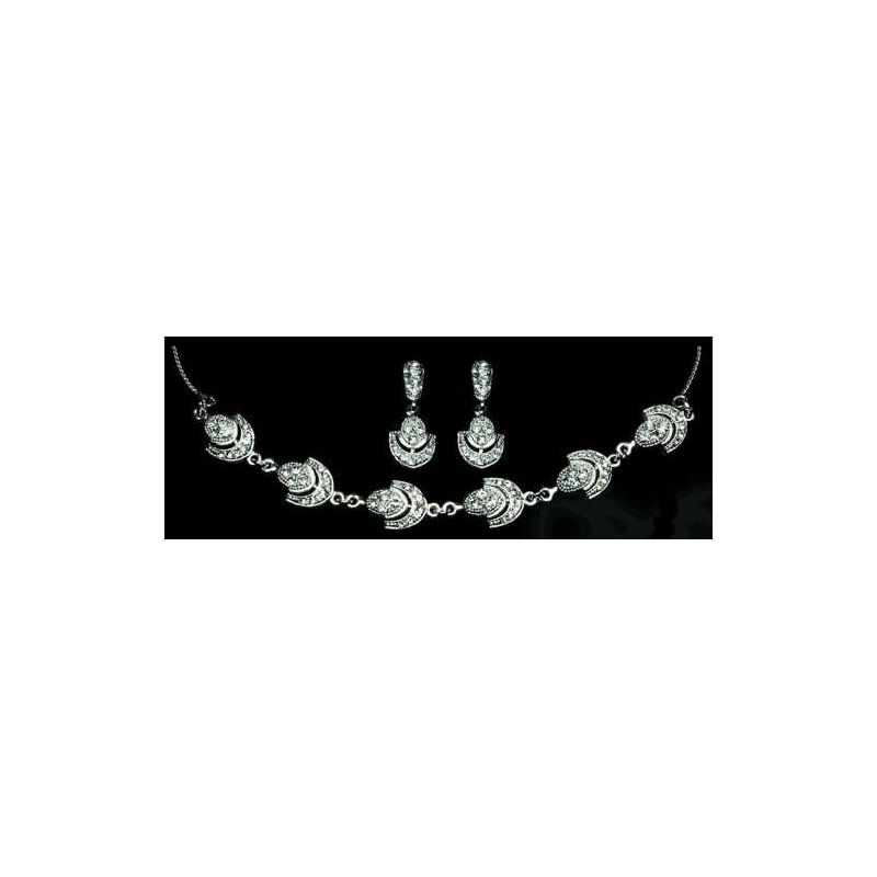 CONJUNTO GARGANTILLA Y PENDIENTES 5017