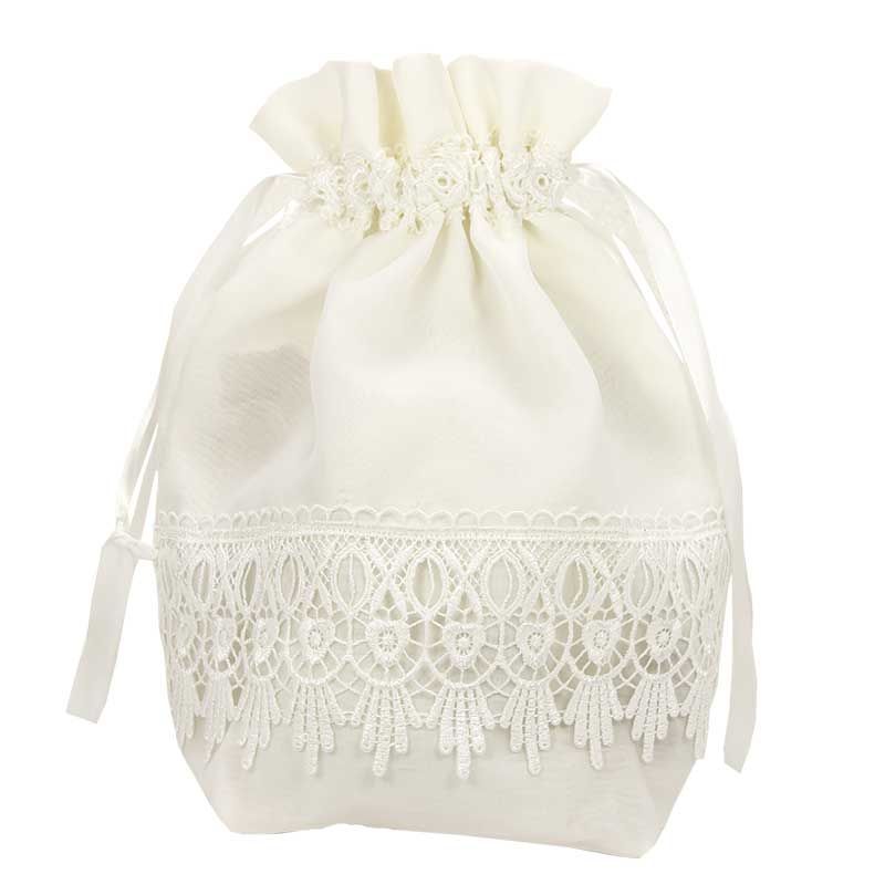 Limosnera encaje blanco para novia