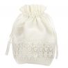 Limosnera encaje blanco para novia