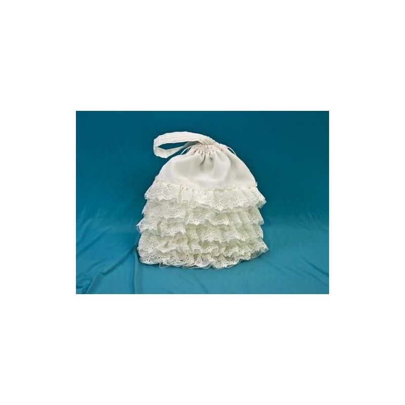Bolso novia volantes puntilla