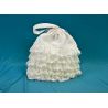 Bolso novia volantes puntilla