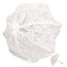 SOMBRILLA DE ENCAJE BLANCA DE FLORES PARA NOVIAS