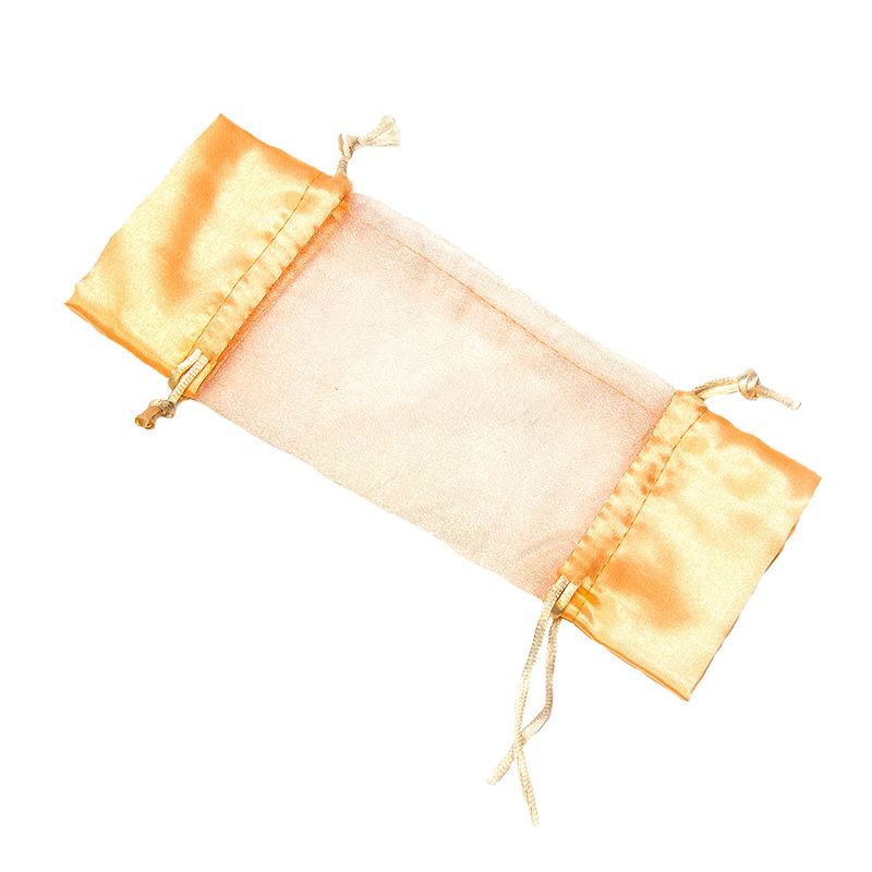 BOLSA organdí CARAMELO 20,5*8 ROSA CLARO    