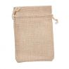 Bolsa de saco beige para detalles de boda