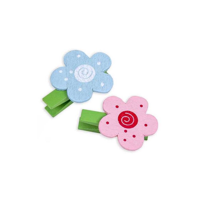 PINZA FLOR LUNARITOS REGALO (6 UNIDADES)