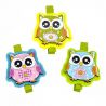 PINZA BUHO SURT. 3 COL. PACK 6 PCS