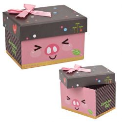 Caja lazo cerdito