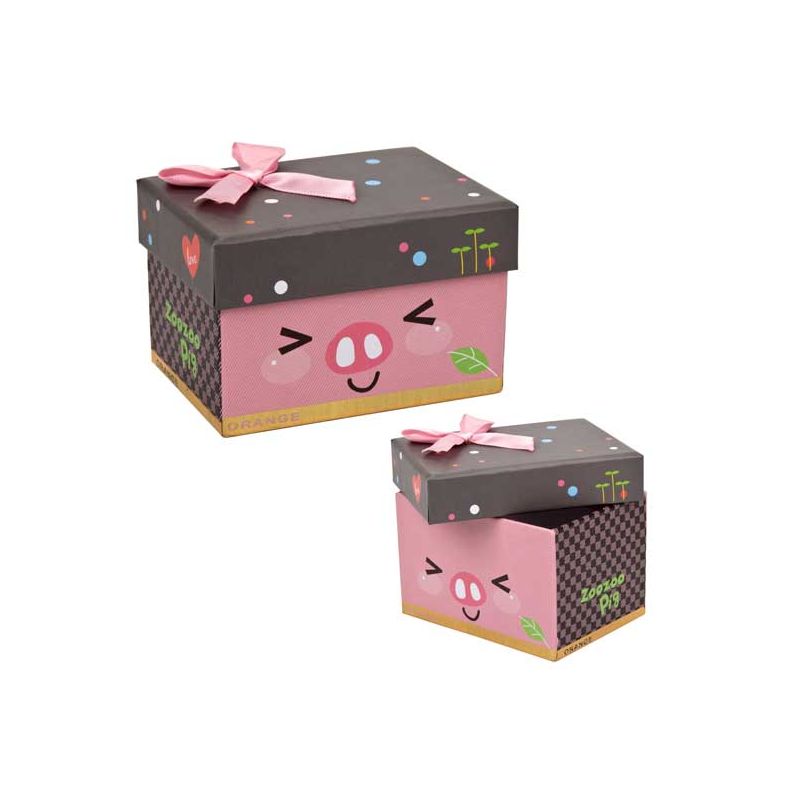Caja lazo cerdito