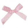 LAZO CON LUNARITOS ROSA PARA DECORAR 50 UNIDADES