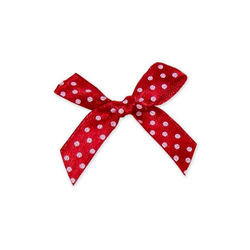 LAZO CON LUNARITOS ROJO BOLSA 50 PCS