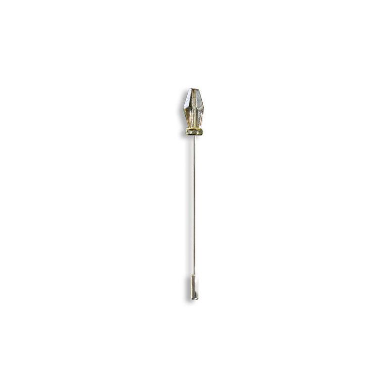 Alfiler de cristal con circonitas