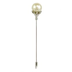 Alfiler perla blanca