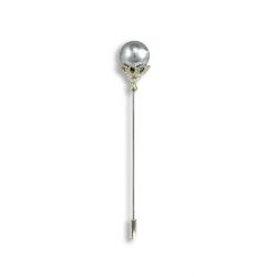 Alfiler Perla Gris