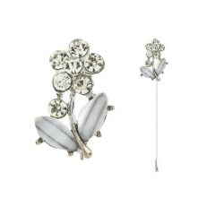 Alfileres de novias de flor