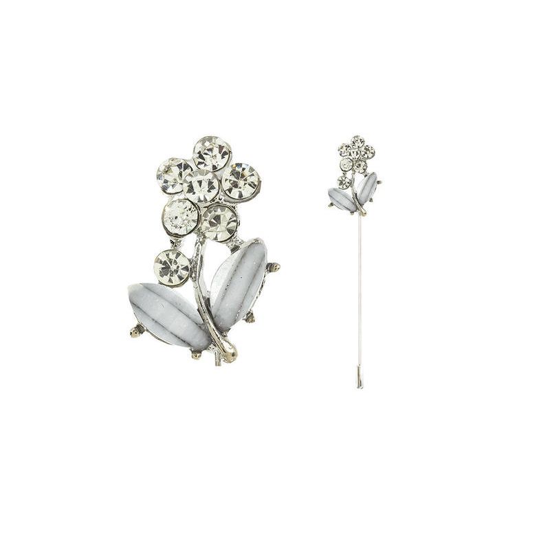 Alfileres de novias de flor