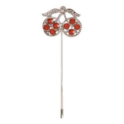Alfiler cerezas circonitas    