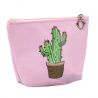 Monedero rosa con cactus