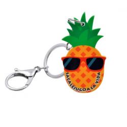 Llavero piña con gafas de sol 