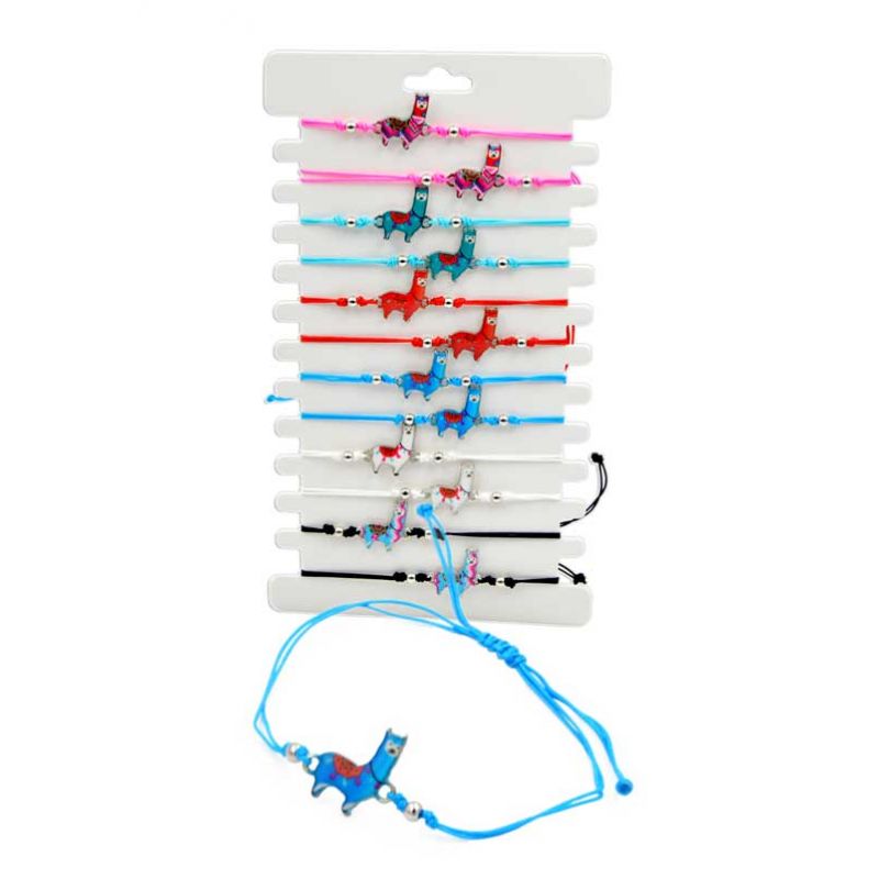 Pulsera de llama con cuerda ajustable en colores surtidos