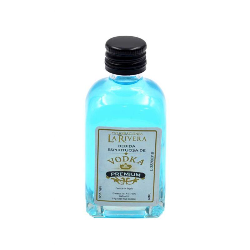 Frasca de cristal de vodka premium 35% vol, 50 ml