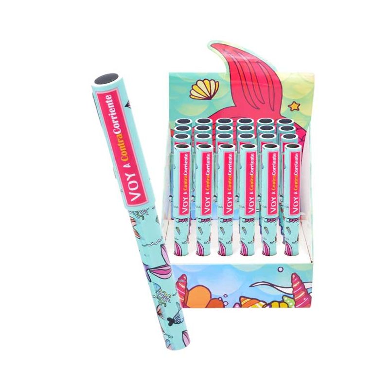 Bolígrafo con dibujos marinos 