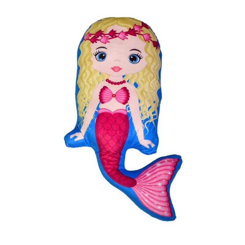 Estupendo cojín relleno con forma de sirena para regalar a niñas