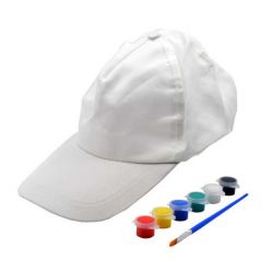 Regalo para colorear pinturas gorra blancas
