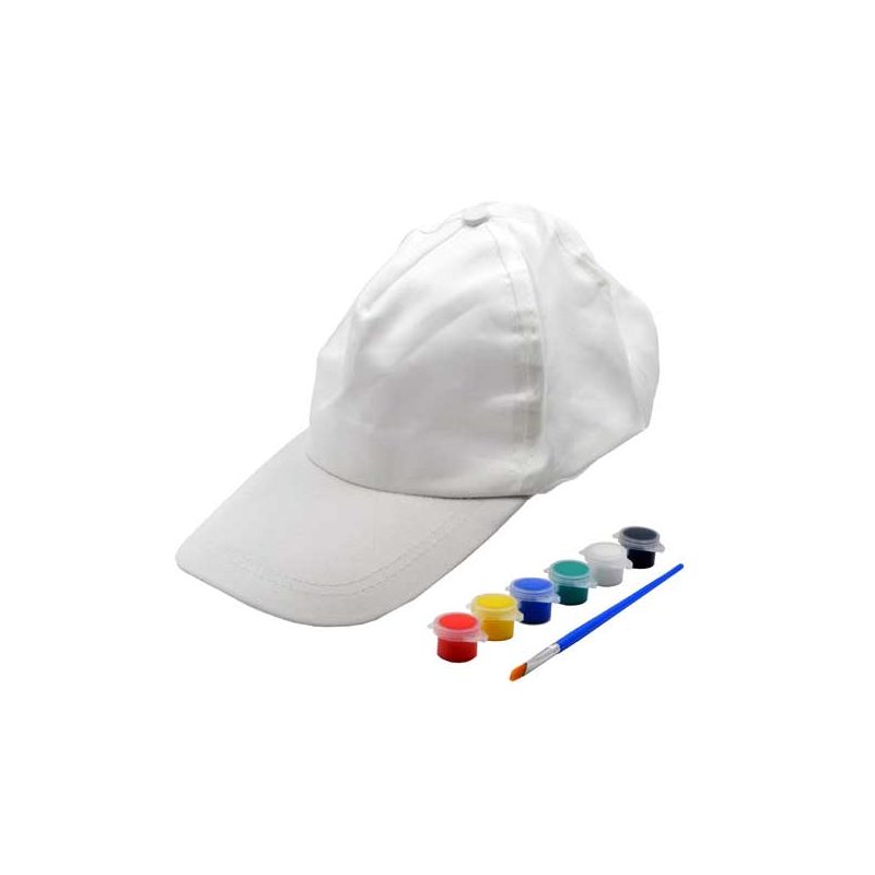 Regalo para colorear pinturas gorra blancas