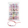 Pulsera de sirena con cuerda ajustable, y adornos de colores