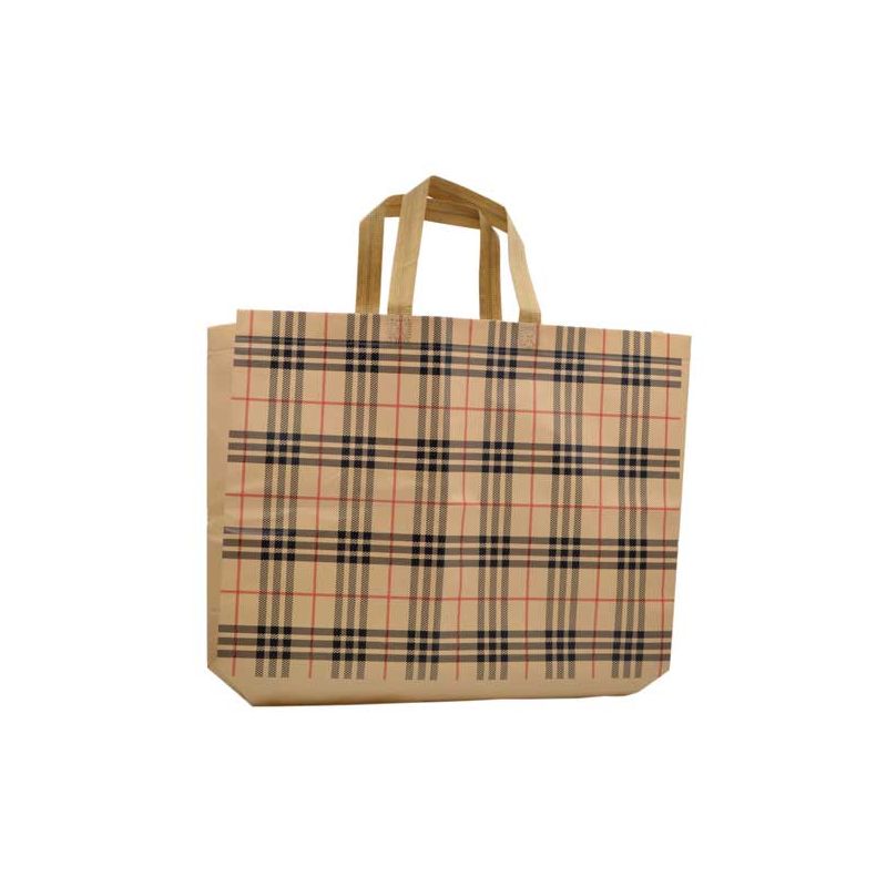 Bolsa de plástico con cuadros para la compra
